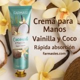 Crema para Manos de Vainilla y Coco 30ml